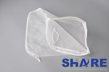 Liquid Filtration Sewn Polyester Filter Bag , Nylon Screen Mesh Fabric Rating 1-2000UM