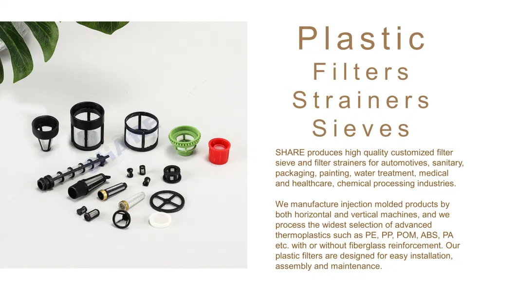 Plastic Filters & Strainers & Sieves with PP Filter Mesh