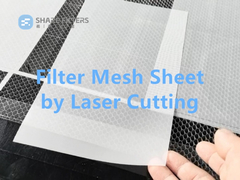Đơn vị kích thước Nylon Polyester Filter Mesh Bảng miếng bằng cách cắt laser